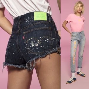 Levi’s 501 Hailey Baldwin Custom Jean Shorts